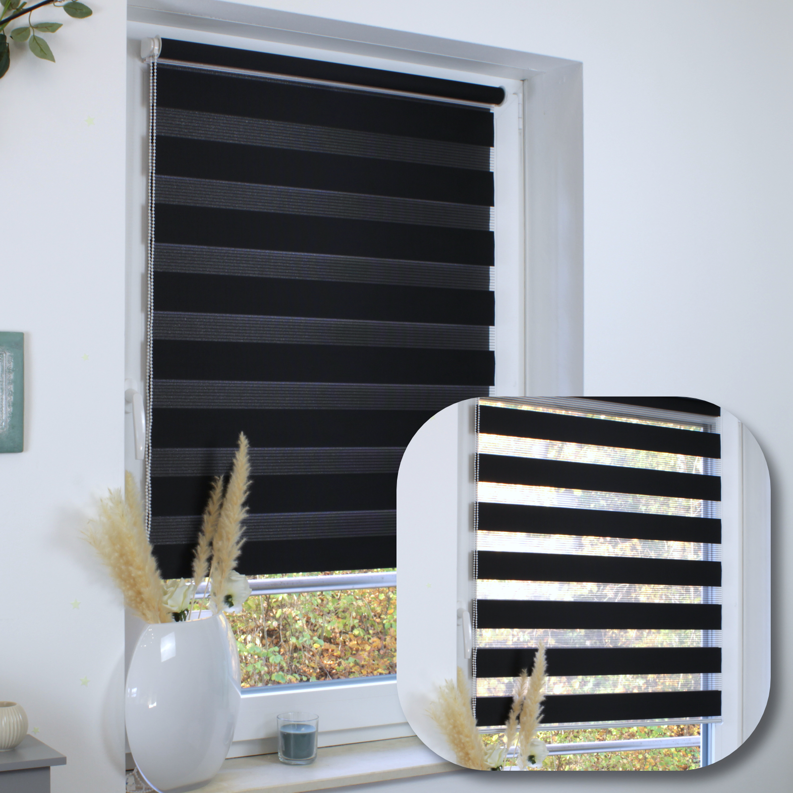 Duo Rollo Doppelrollo Jalousie Duorollo Fensterrollo ohne bohren