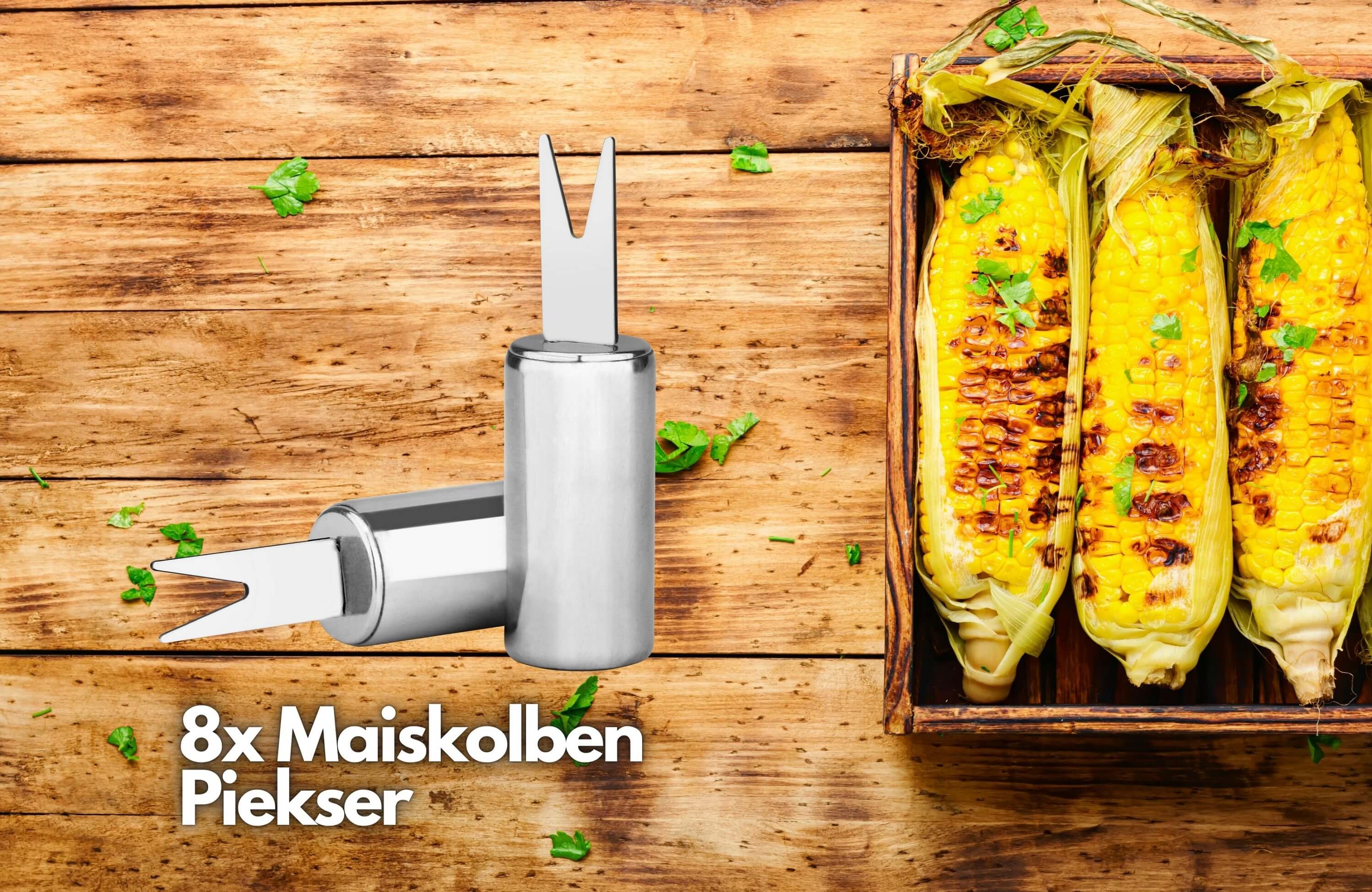 Echos Grillbesteck Set aus Edelstahl mit Alukoffer 18teilig