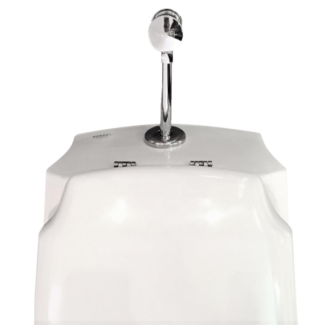 BB Urinal Zulauf von oben mit Deckel, Druckspüler, Ablaufsiphon ...