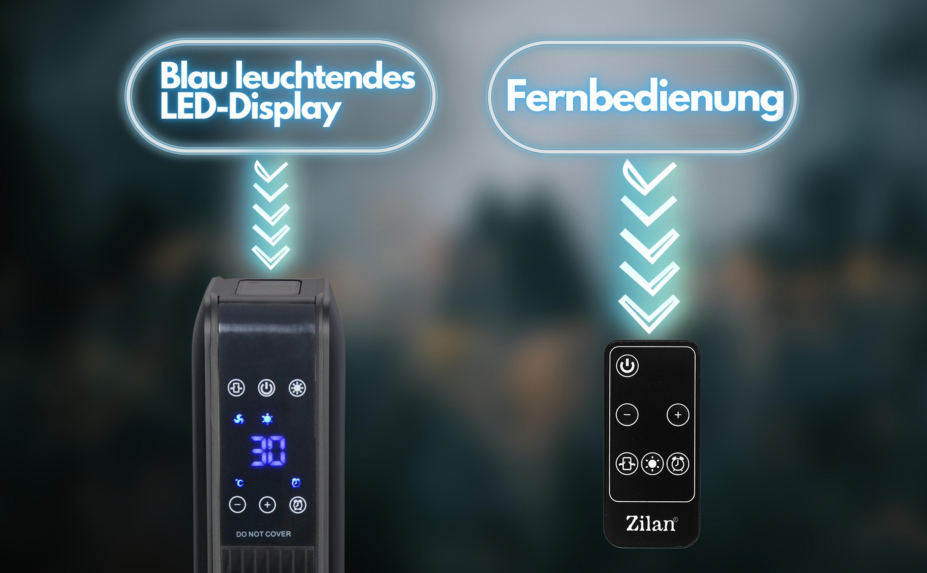 Adler Keramik-Heizlüfter AD 7746 Mit LCD-Touchscreen – Schnell Warm, Sicher & Leise